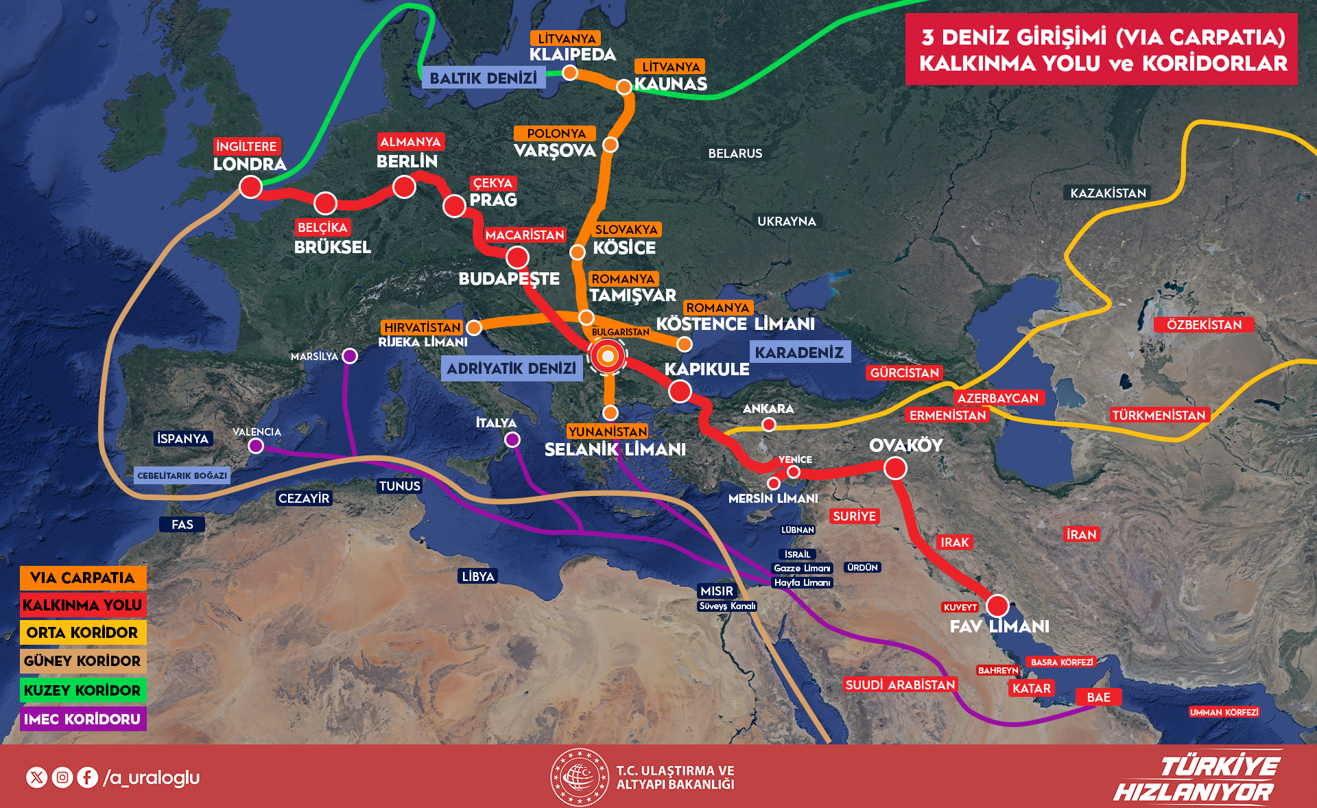 Türkiye Üç Deniz Girişimi ile Stratejik Ortaklık Kurdu